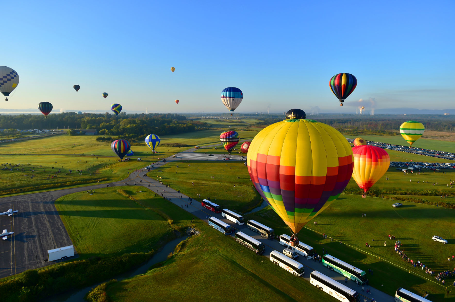 Adirondack Balloon Festival, Saturday morning launch